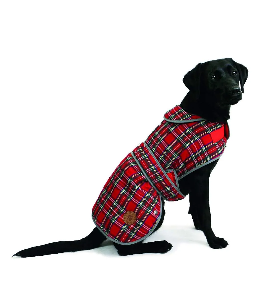 Fashionable Red Highland Tartan Dog Coat in XL by Ancol