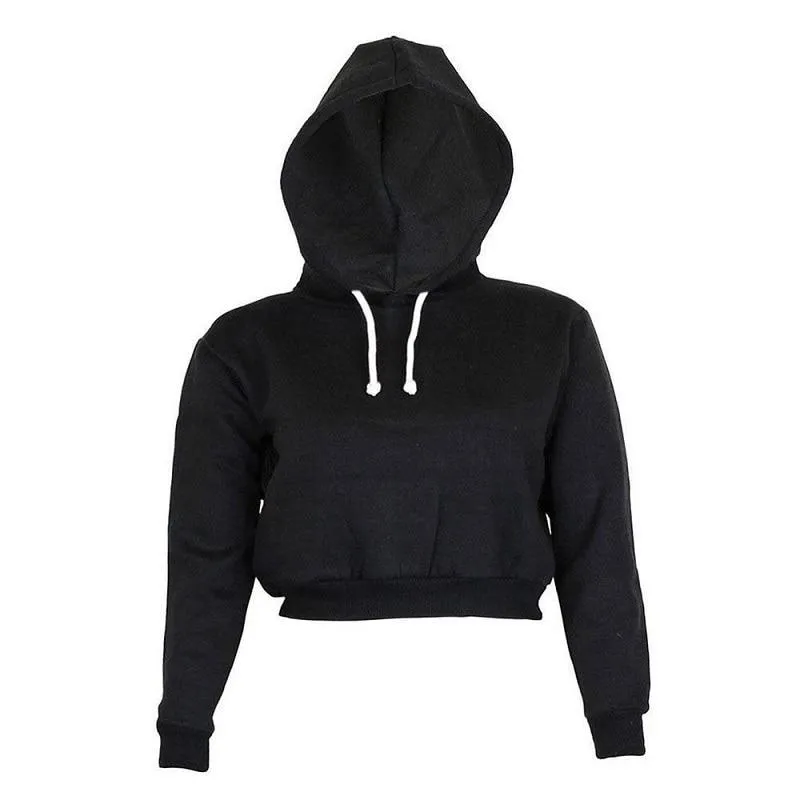 Hooded Sweatshirt with Shortened Length