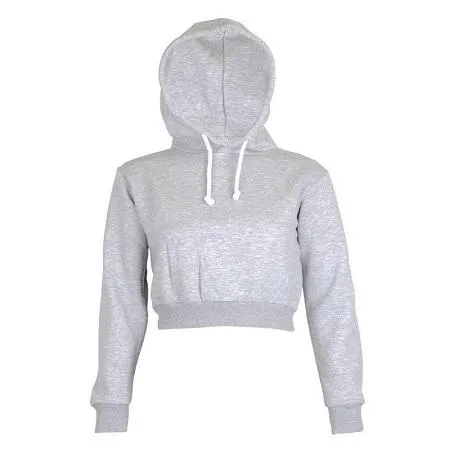 Hooded Sweatshirt with Shortened Length