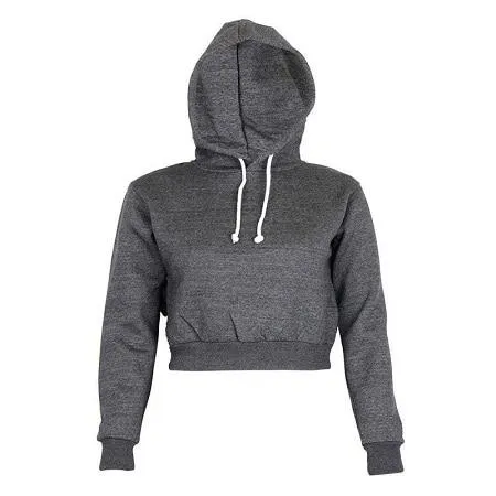 Hooded Sweatshirt with Shortened Length