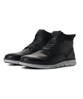 Jack & Jones Anthracite Leather Boots