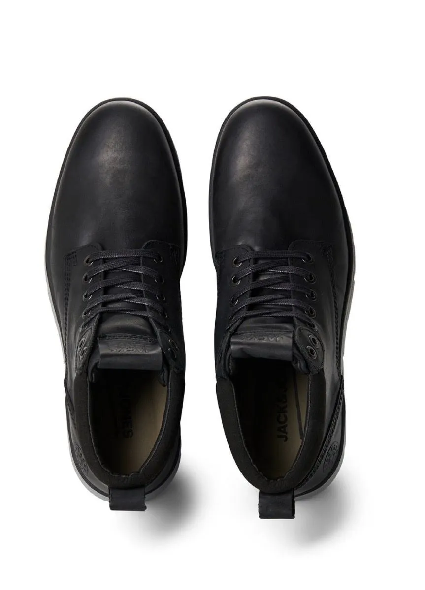 Jack & Jones Anthracite Leather Boots