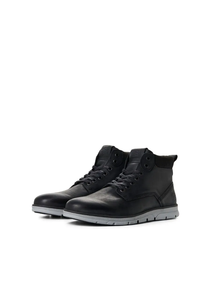 Jack & Jones Anthracite Leather Boots