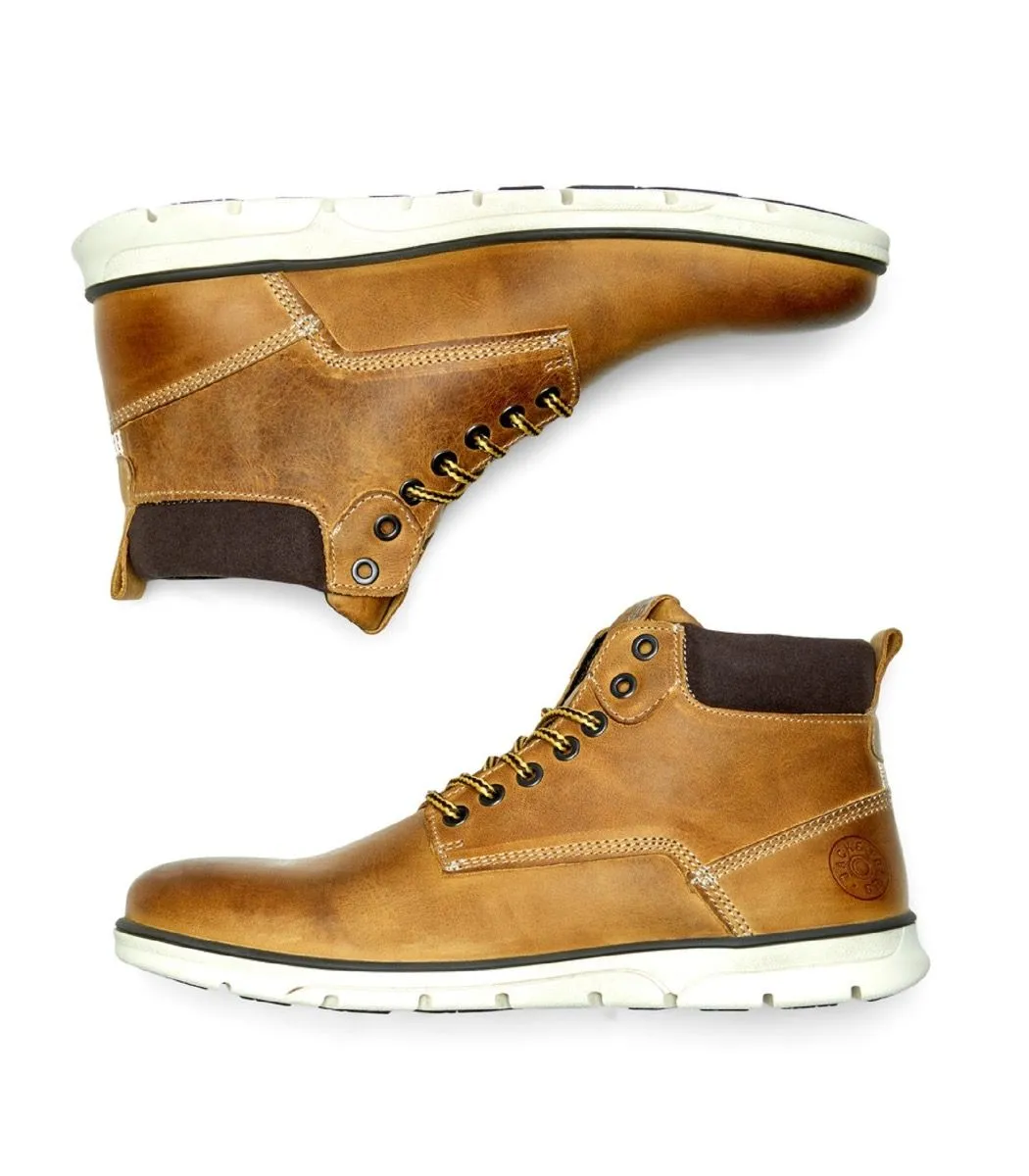 Jack & Jones Honey Leather Boots