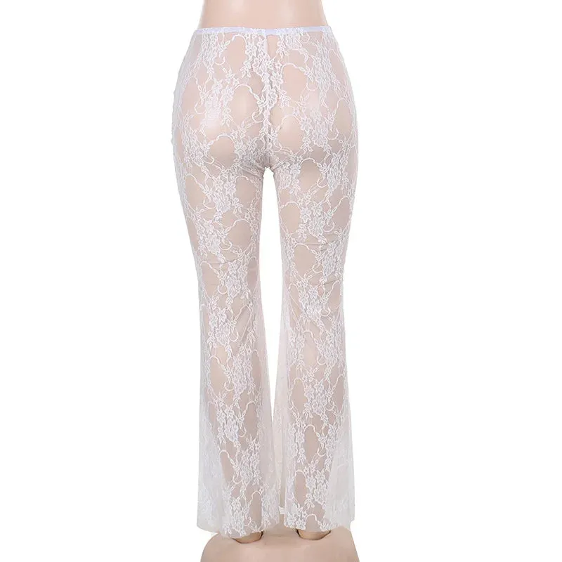 Jasmin Lace See Through Bow Pant