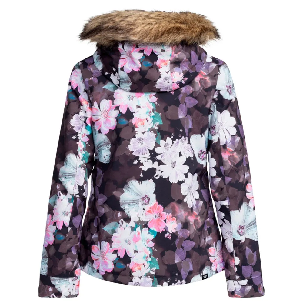 Jet Ski Black Floral Roxy Ski Jacket.