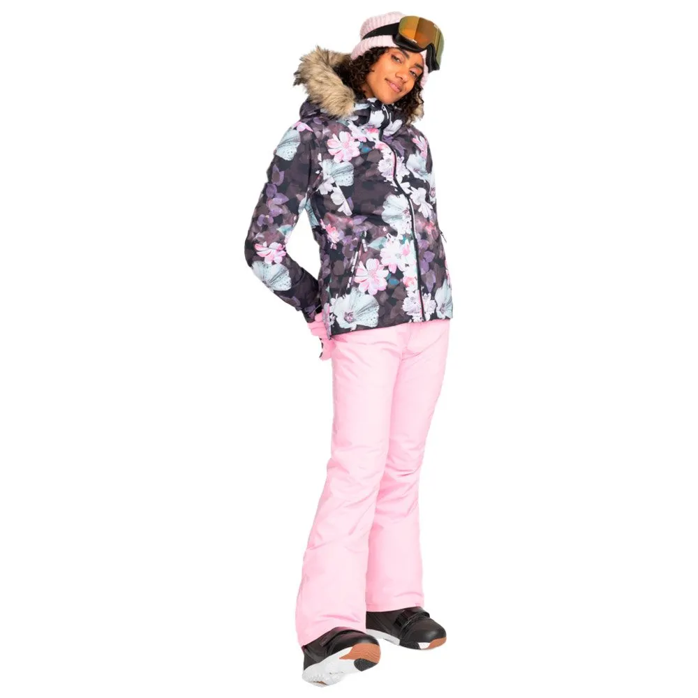 Jet Ski Black Floral Roxy Ski Jacket.