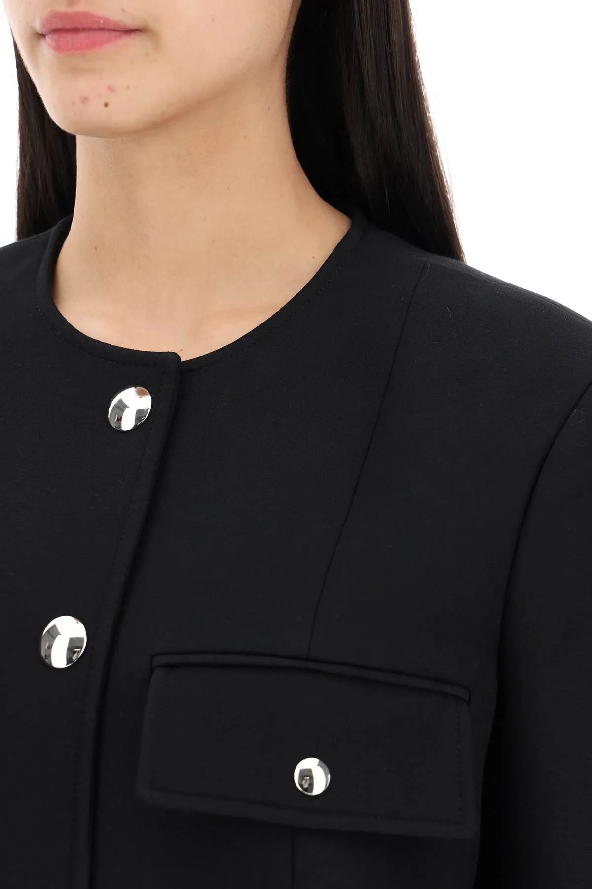 KHAITE SS24 Women's Pleated Jacket - New Arrival with Creased Detail