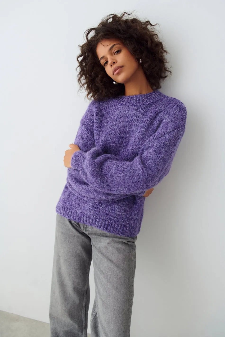 Knitted sweater by Willow.