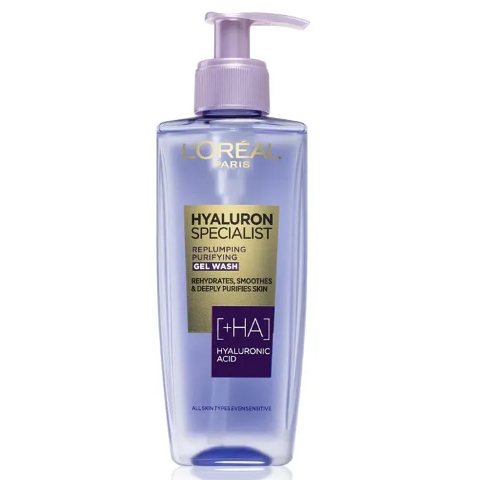 L'Oreal Hyaluron Expert Replumping Purifying Gel Wash, 200ml