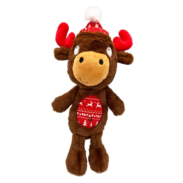 Large Plush Dog Toy - Mistletoe Moose by Huxley & Kent