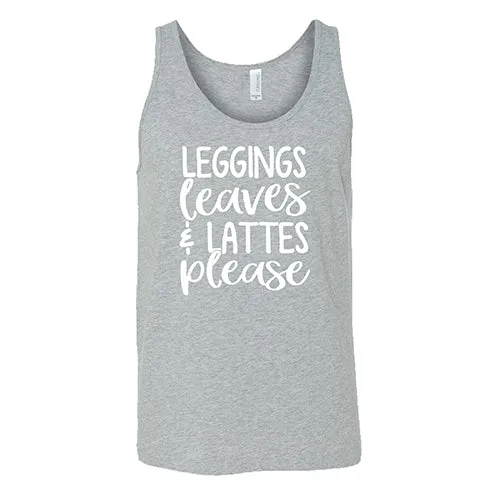 Leggings with Leaves & Lattes Print Shirt Unisex