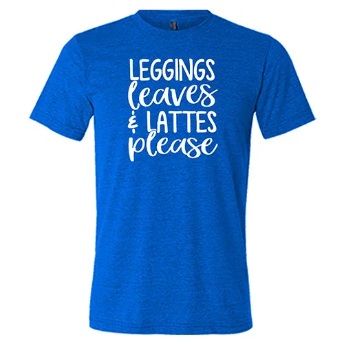 Leggings with Leaves & Lattes Print Shirt Unisex