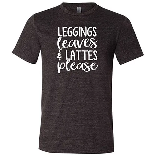 Leggings with Leaves & Lattes Print Shirt Unisex