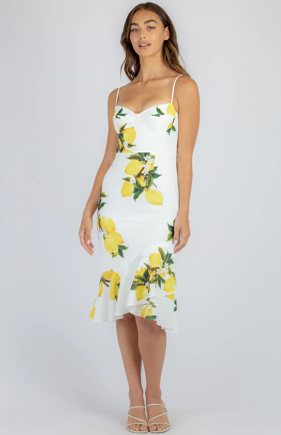 Lemon Dress with Bust Detail (SDR935A)