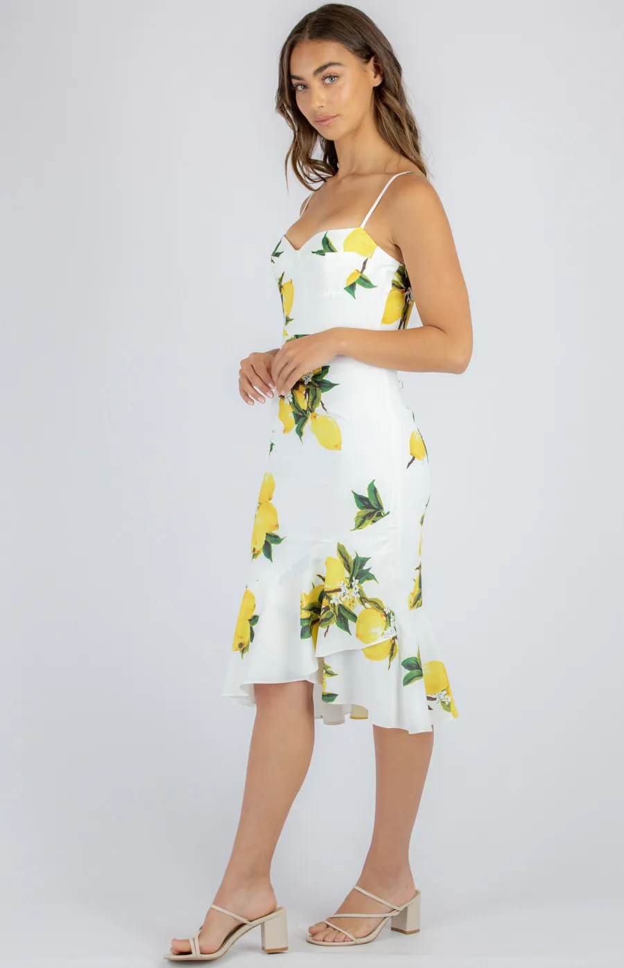 Lemon Dress with Bust Detail (SDR935A)