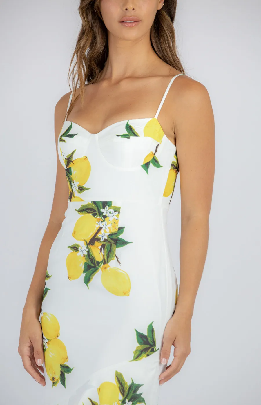 Lemon Dress with Bust Detail (SDR935A)