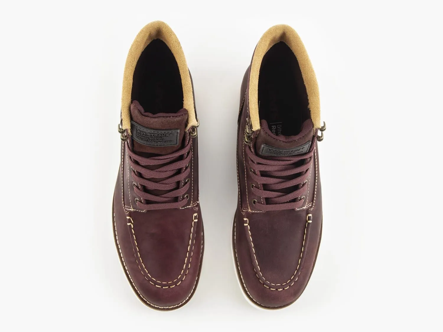 Levi's Darrow Dark Bordeaux Leather Boots