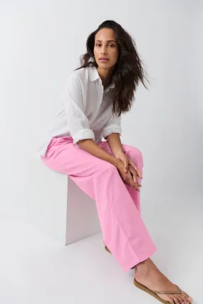 Breathable Linen Blend Trousers