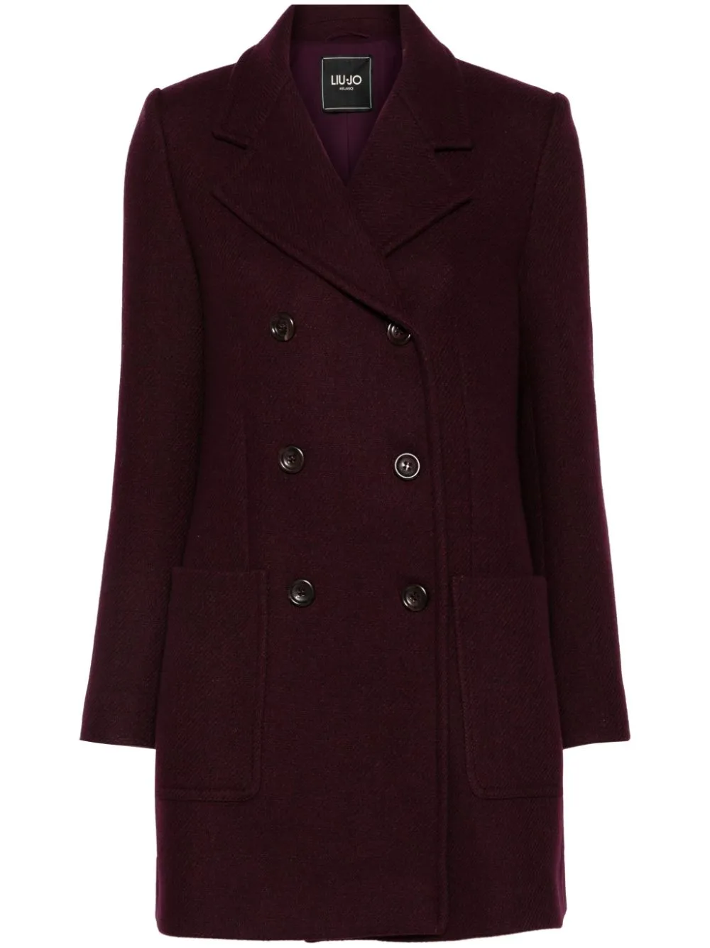 LIU JO red double-breasted coat