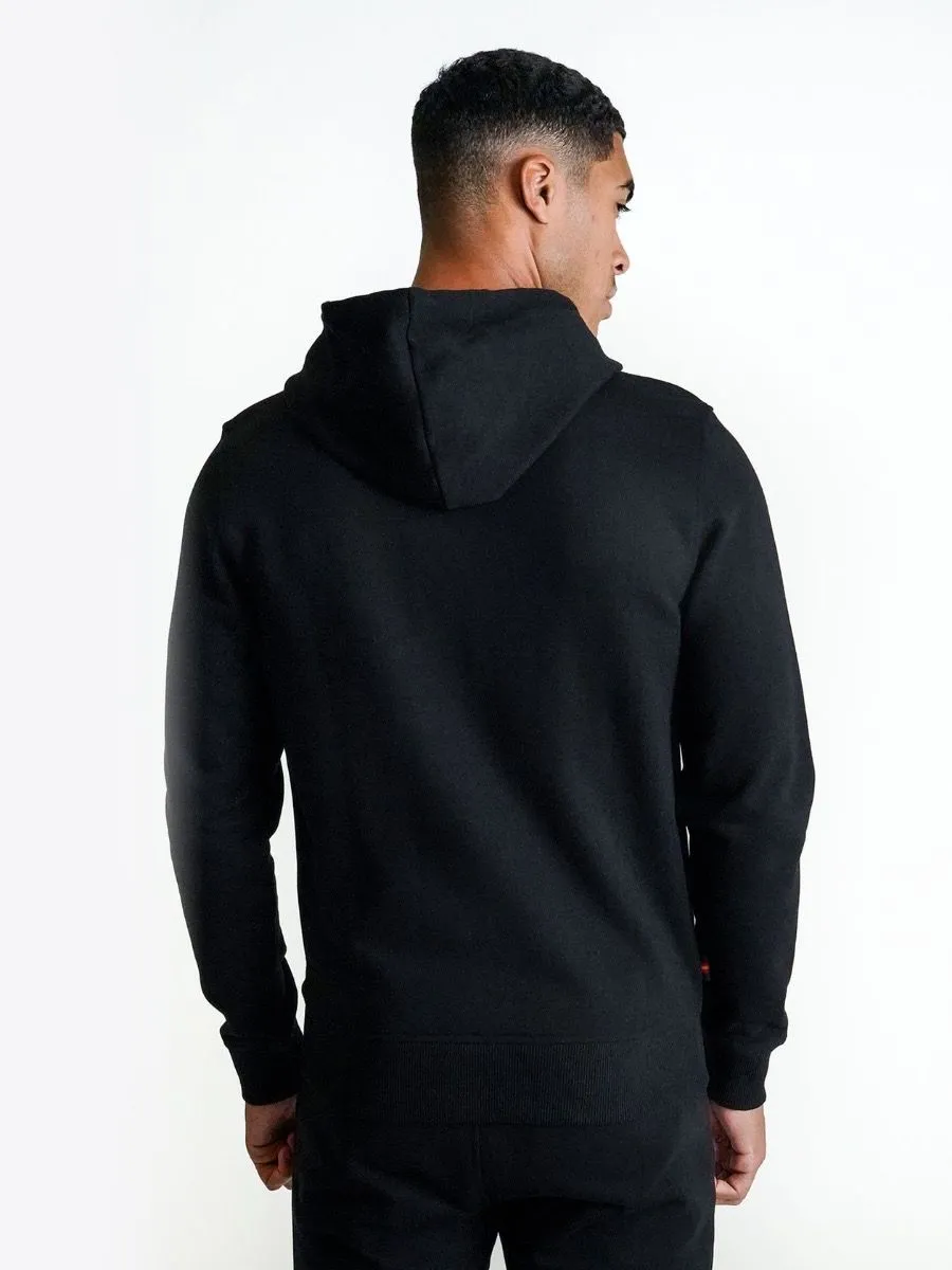 Jet Black Berlin Zip Hoodies by Luke 1977