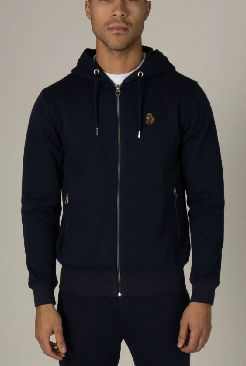 Luke 1977 Navy Zip Hoodie