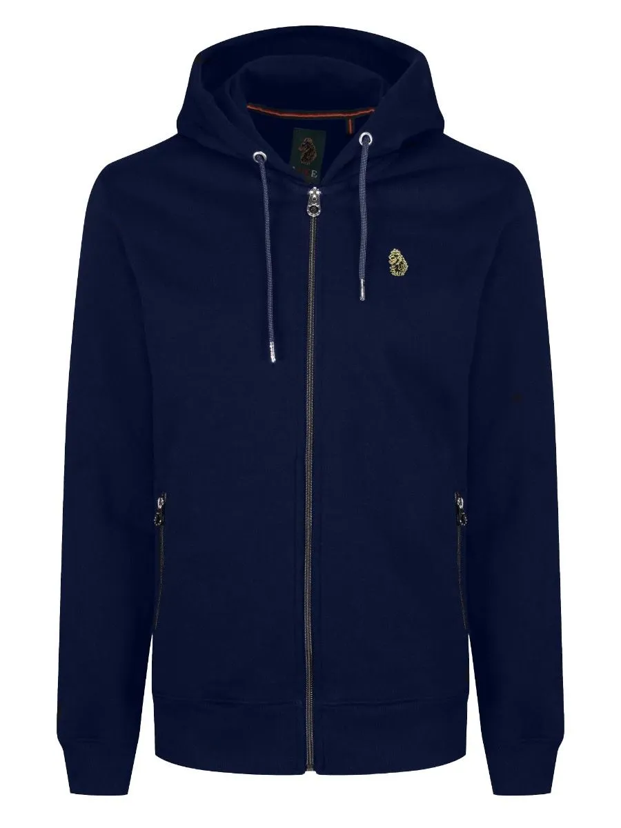 Luke 1977 Navy Zip Hoodie