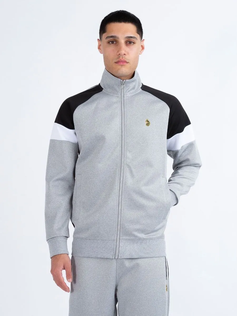 Luke 1977 Sport Kas 3 Zip Track Jacket Light Grey