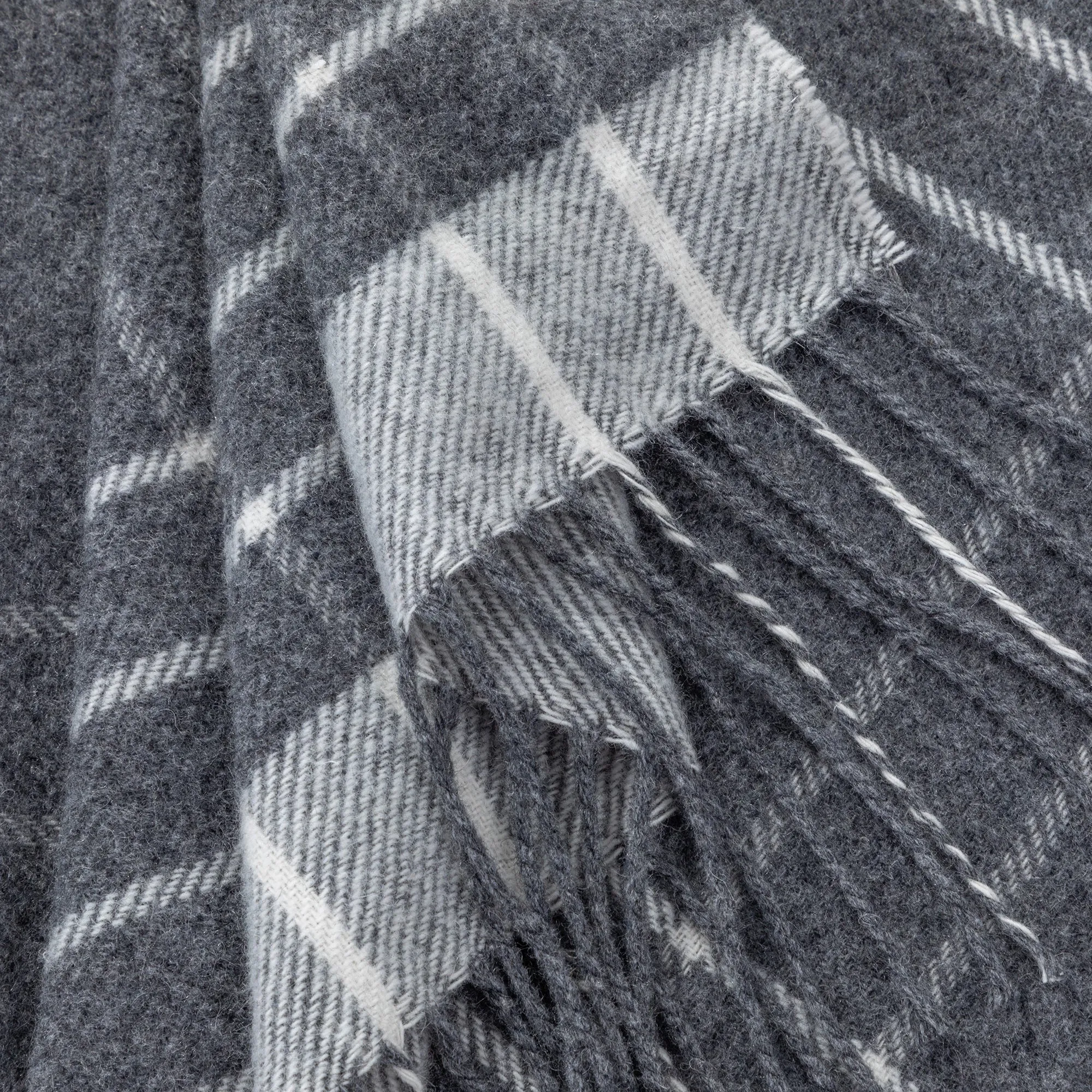 Luxurious Ukrainian Wool Cashmere Plaid Shawl