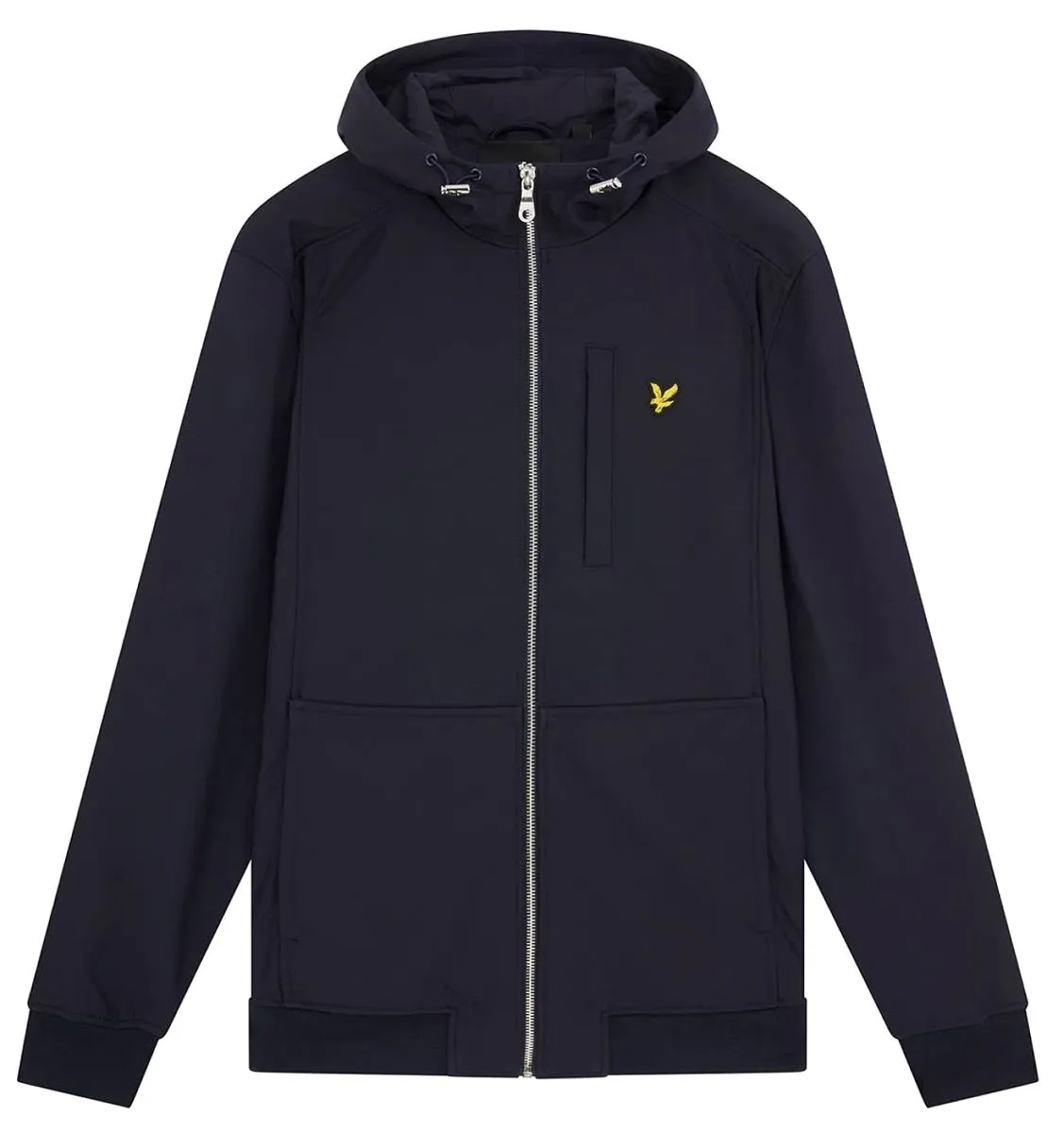 Fashionable Lyle and Scott Dark Navy Softshell Hooded Jacket