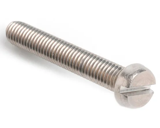 M2.5 X 20 SLOT CHEESE MACHINE SCREW DIN 84 A2 STAINLESS STEEL