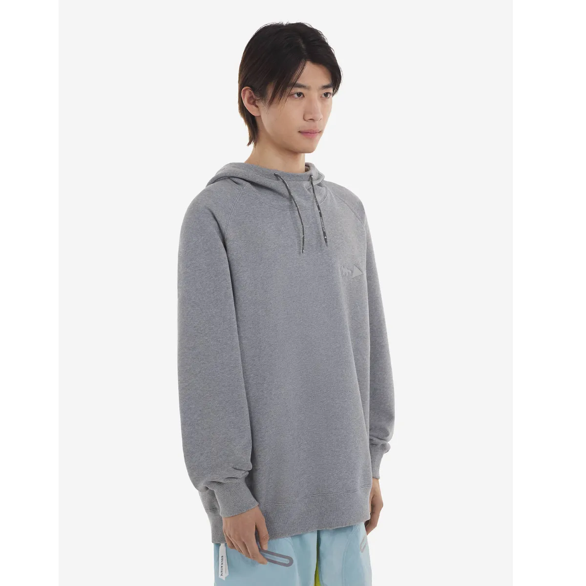 Maison Kitsune And Wander Dry Cotton Hoodie Ash Grey MK Collaboration