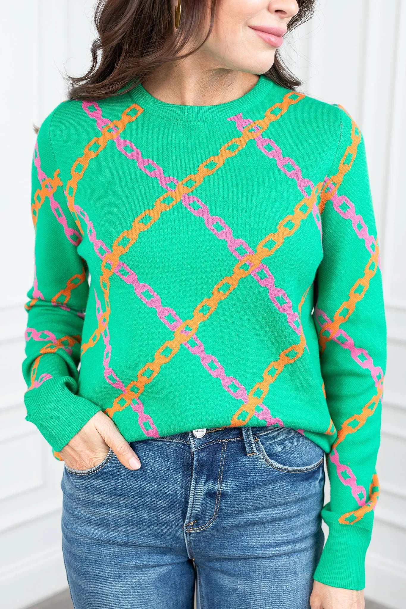 Mamie Sweater in Green