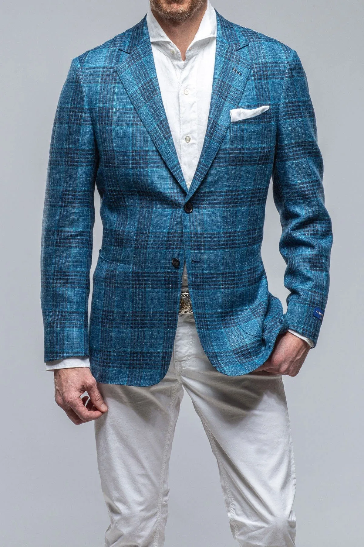 Marmose Wool Silk Linen Sports Coat - Luxurious Fabric Blend