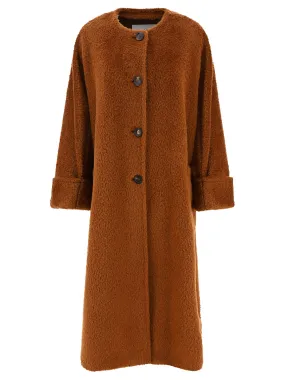 MAX MARA Stylish Women's Outer Coat in Brown for 24FW Season INFO