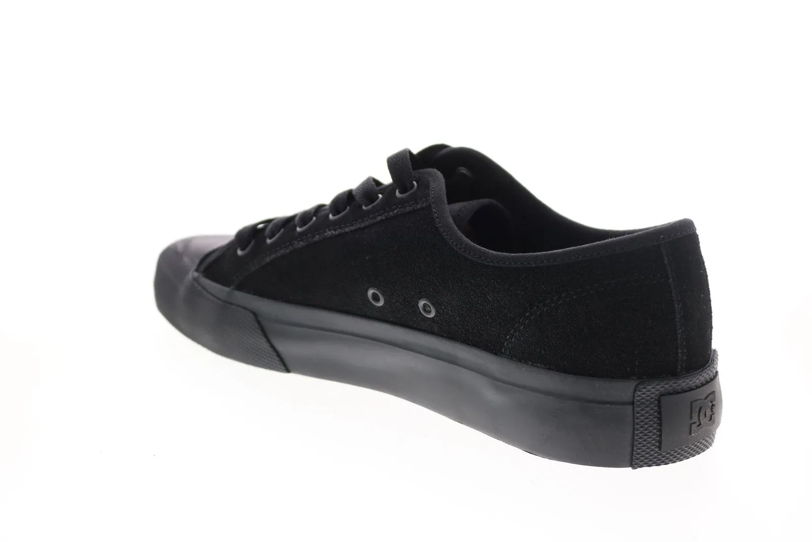 Men's Black Suede Skate Inspired Sneakers Shoes - DC Manual Rt S ADYS300592-001