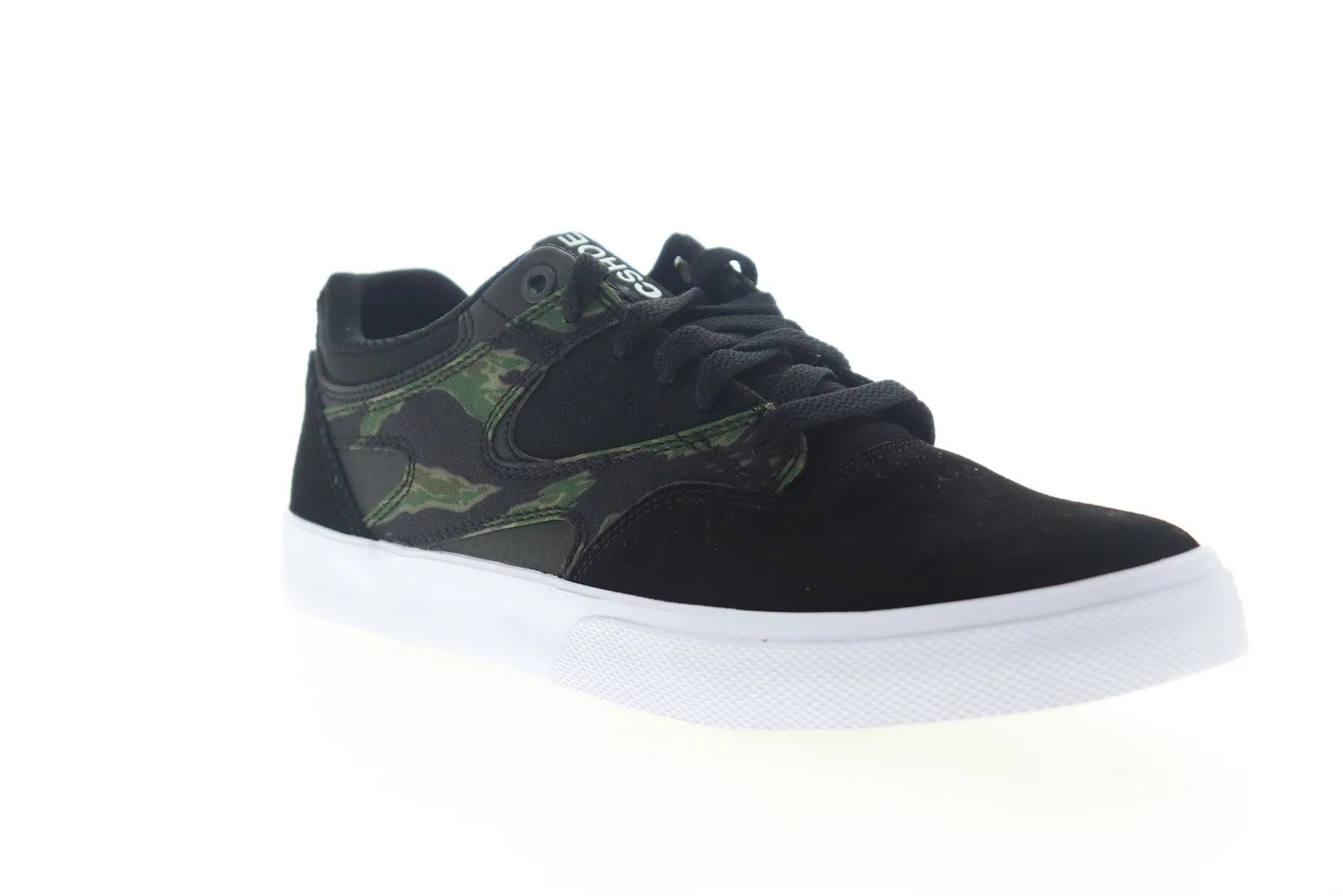 Mens Black Suede Skate Sneakers Shoes - DC Kalis Vulc SE ADYS300572