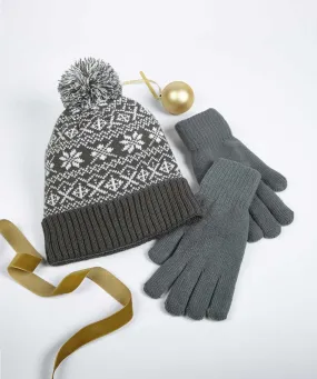 Mens Hat Glove Set