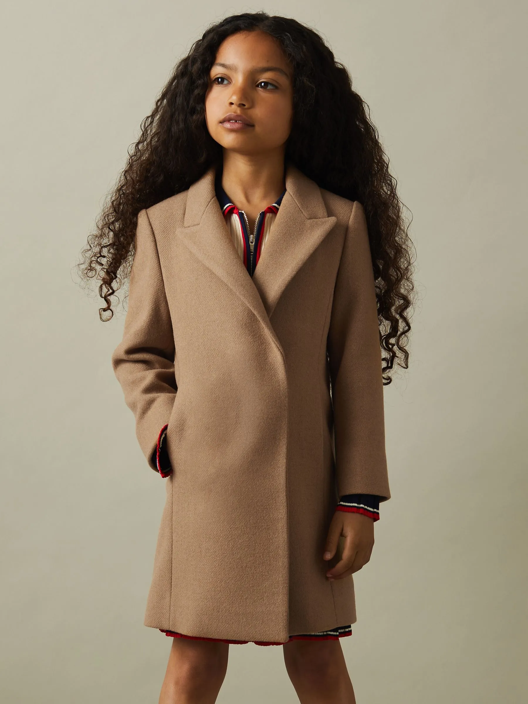 Mid Length Wool Coat Harlow Blend