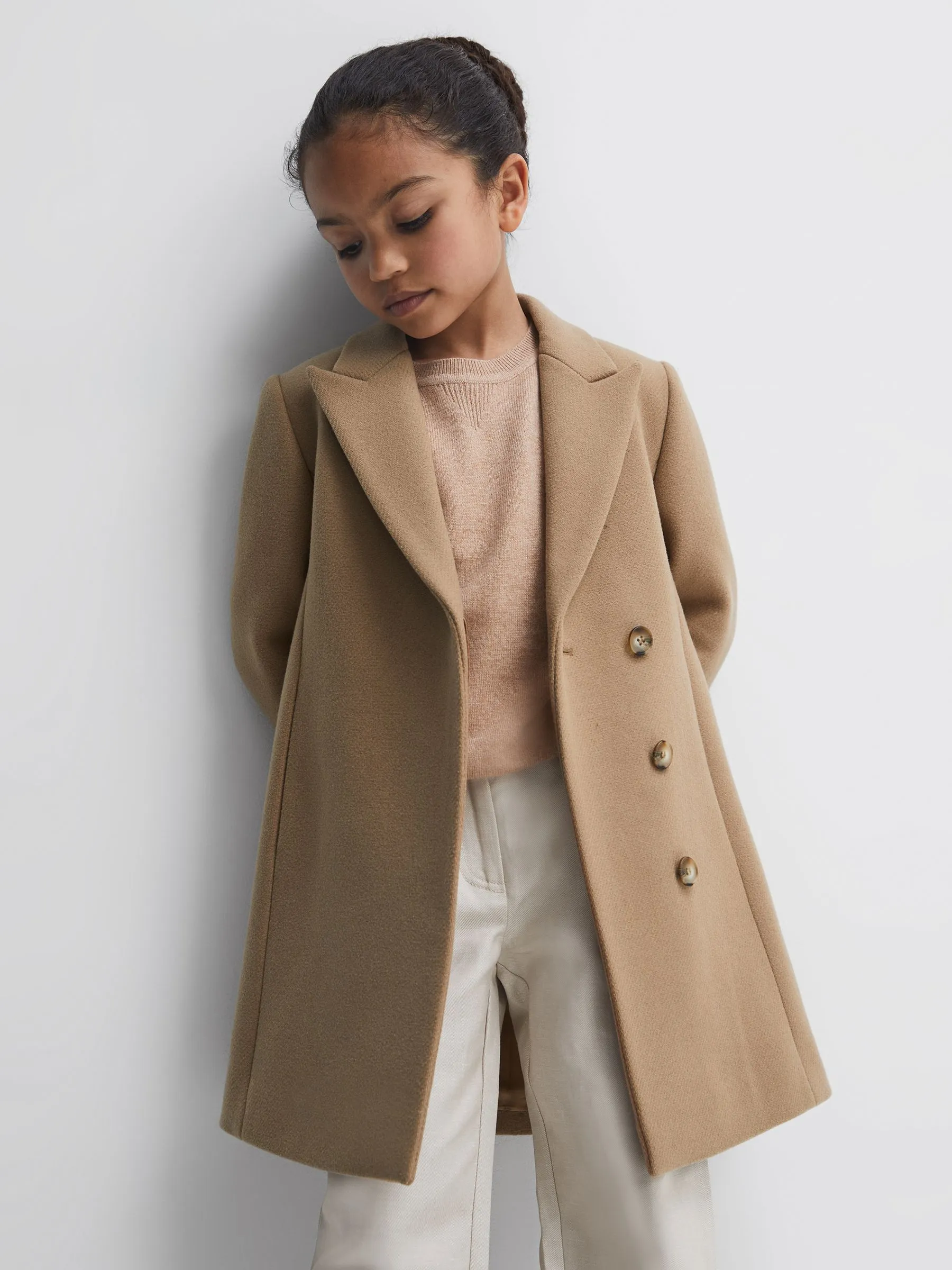 Mid Length Wool Coat Harlow Blend