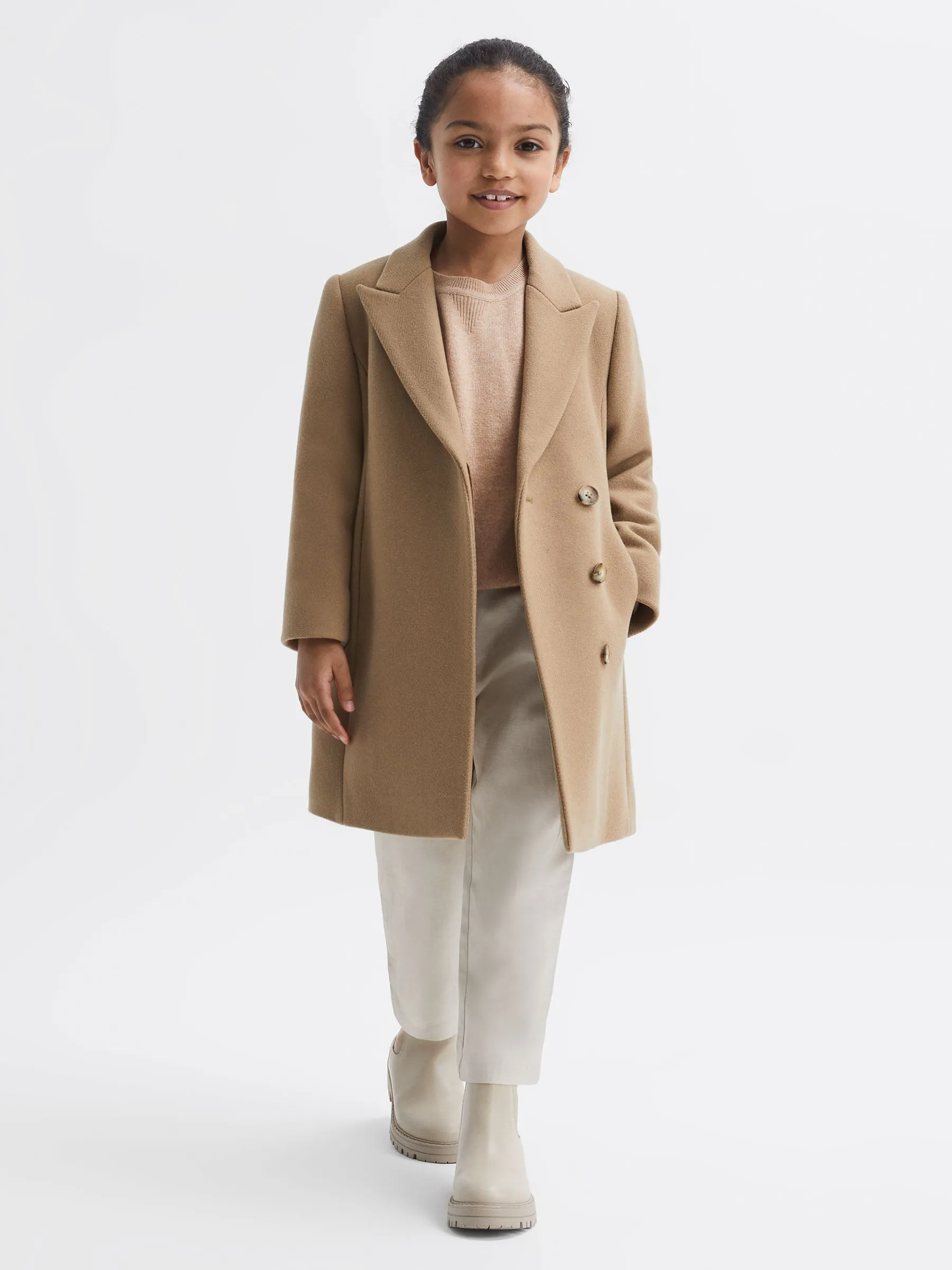 Mid Length Wool Coat Harlow Blend