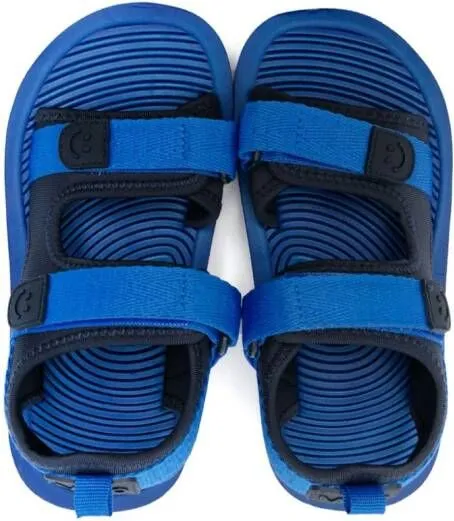 Molo Blue Sandals with Smile-face Motif