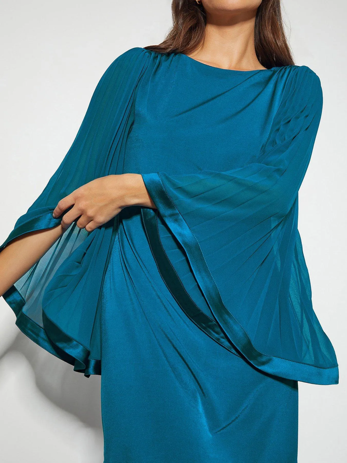 Monsoon Win Woven Jersey Tunic Dress