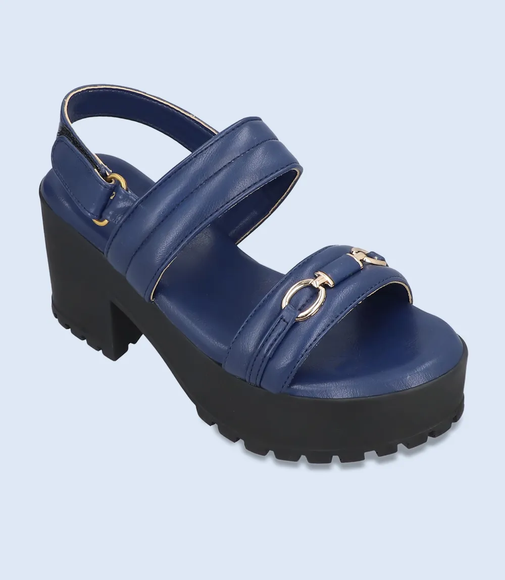 Navy Platform Sandals for Women Style BW9222