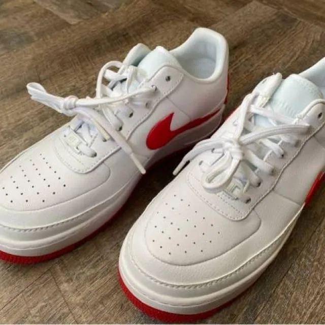 Red White Nike AF1 Jester XX Shoes for Women's Size 10.5 and Men's Size 9