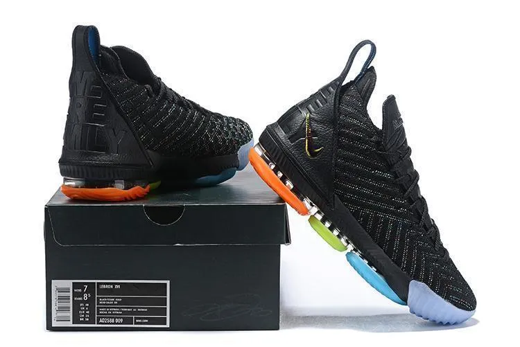 Lebron XV 16 EP Men Shoes Sale in Black and Blue by Nike