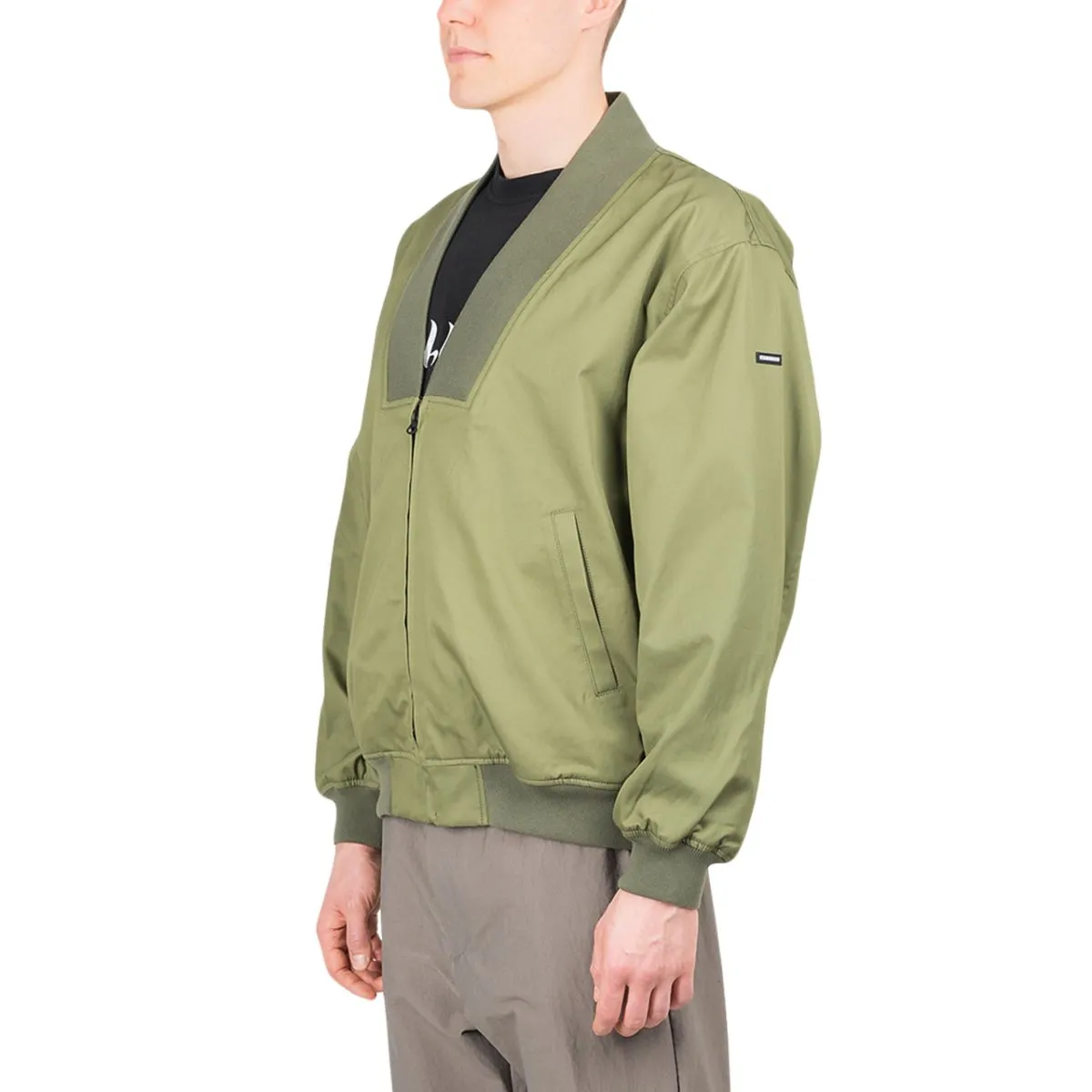 Olive Neighborhood Rib Jacket with C-Jacket Style