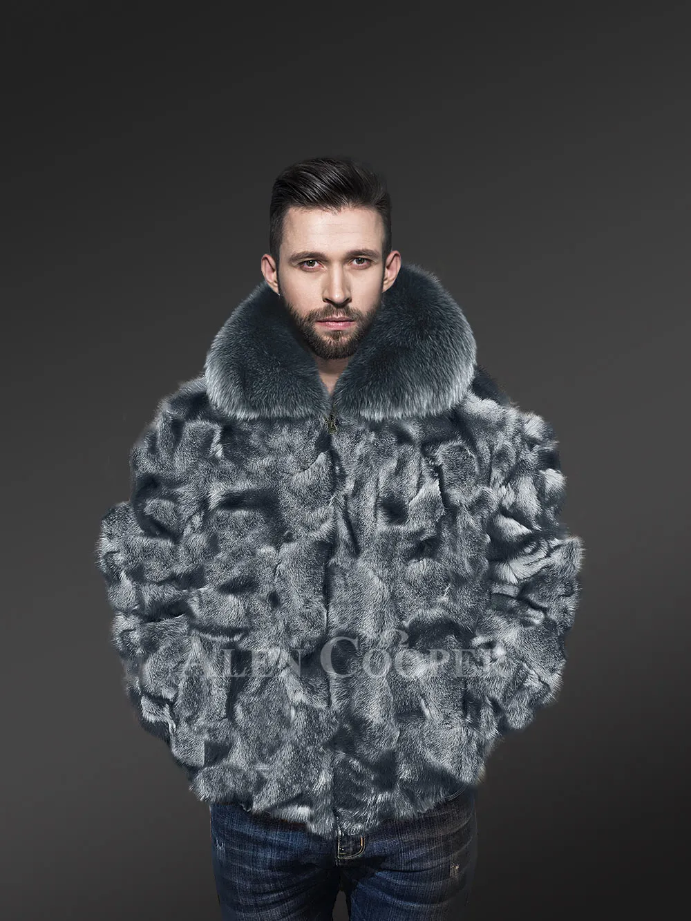Original Fur vests in black for bold and stylish men