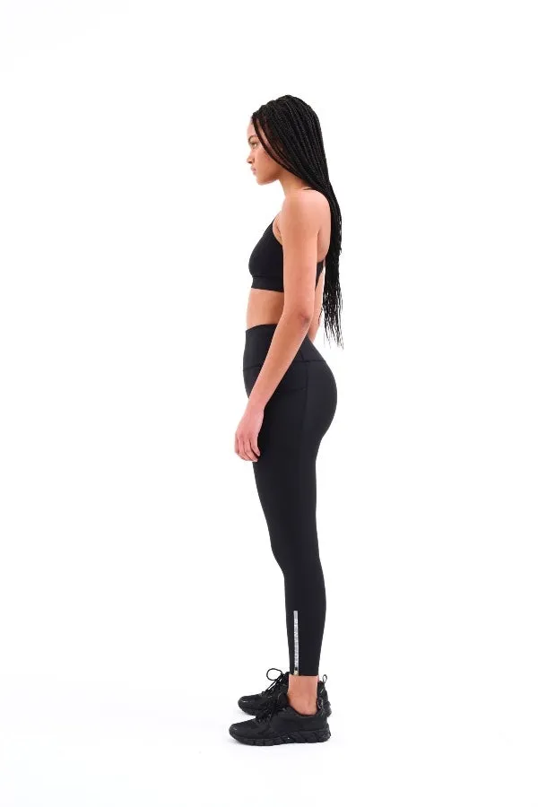 P.E Nation Black Double Track Recalibrate 7/8 Leggings