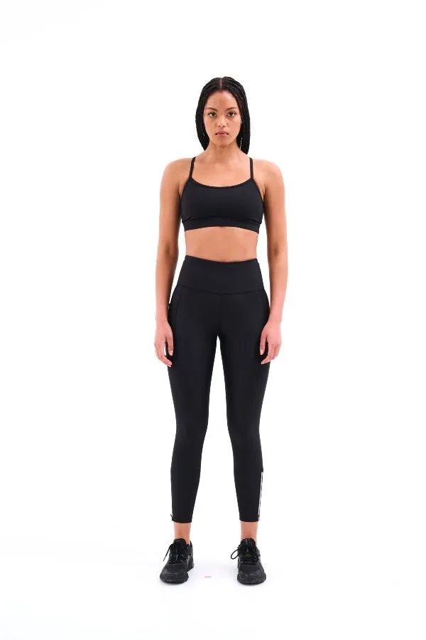 P.E Nation Black Double Track Recalibrate 7/8 Leggings